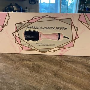 Aria Pink Marble Blowdry Brush - Never Opened/Used